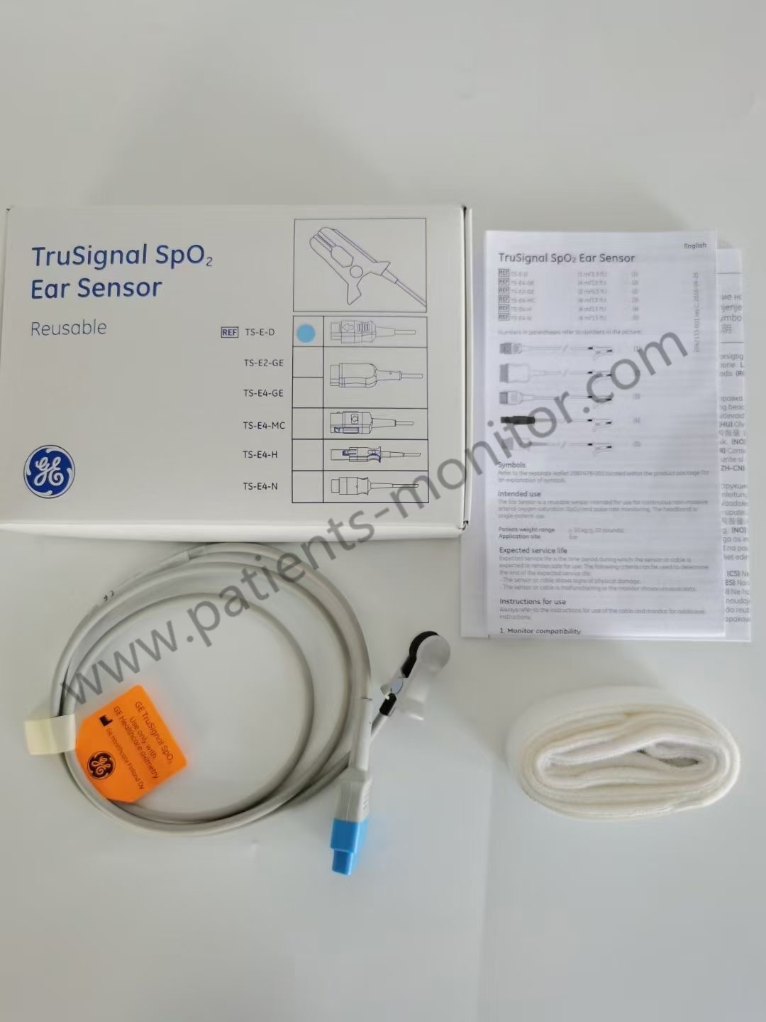 Pin 9 TS-E-D Resusable уха датчика GE TruSignal Ohmeda SpO2 взрослый педиатрический